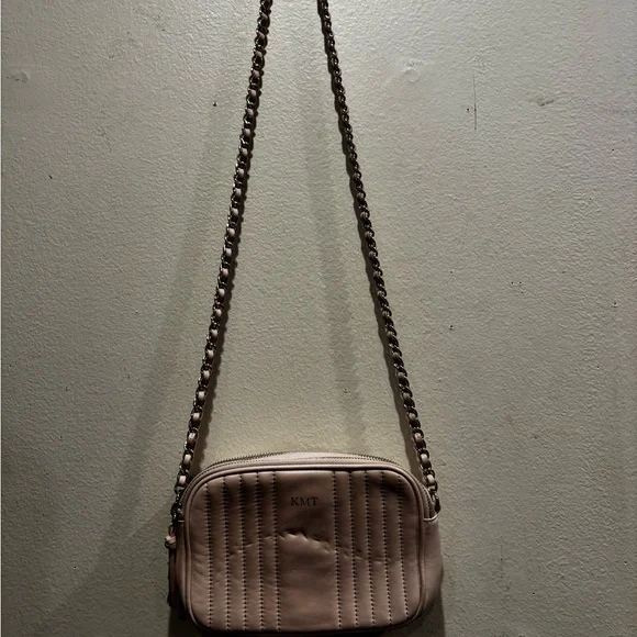 Mark & Graham Quilted Pink Shoulder Bag - Picture 3 of 3